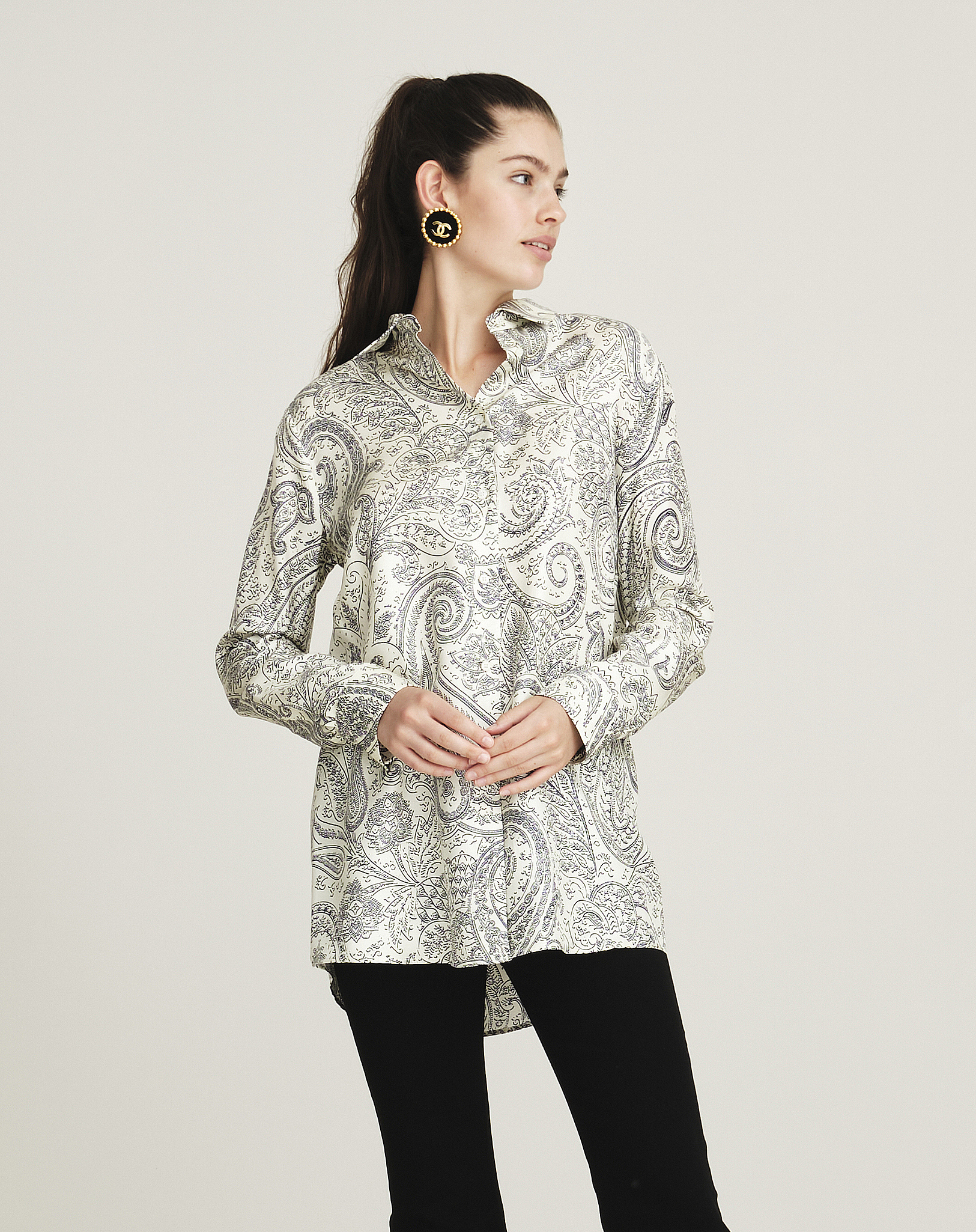 Etro - Paisley Print Silk Shirt IT42